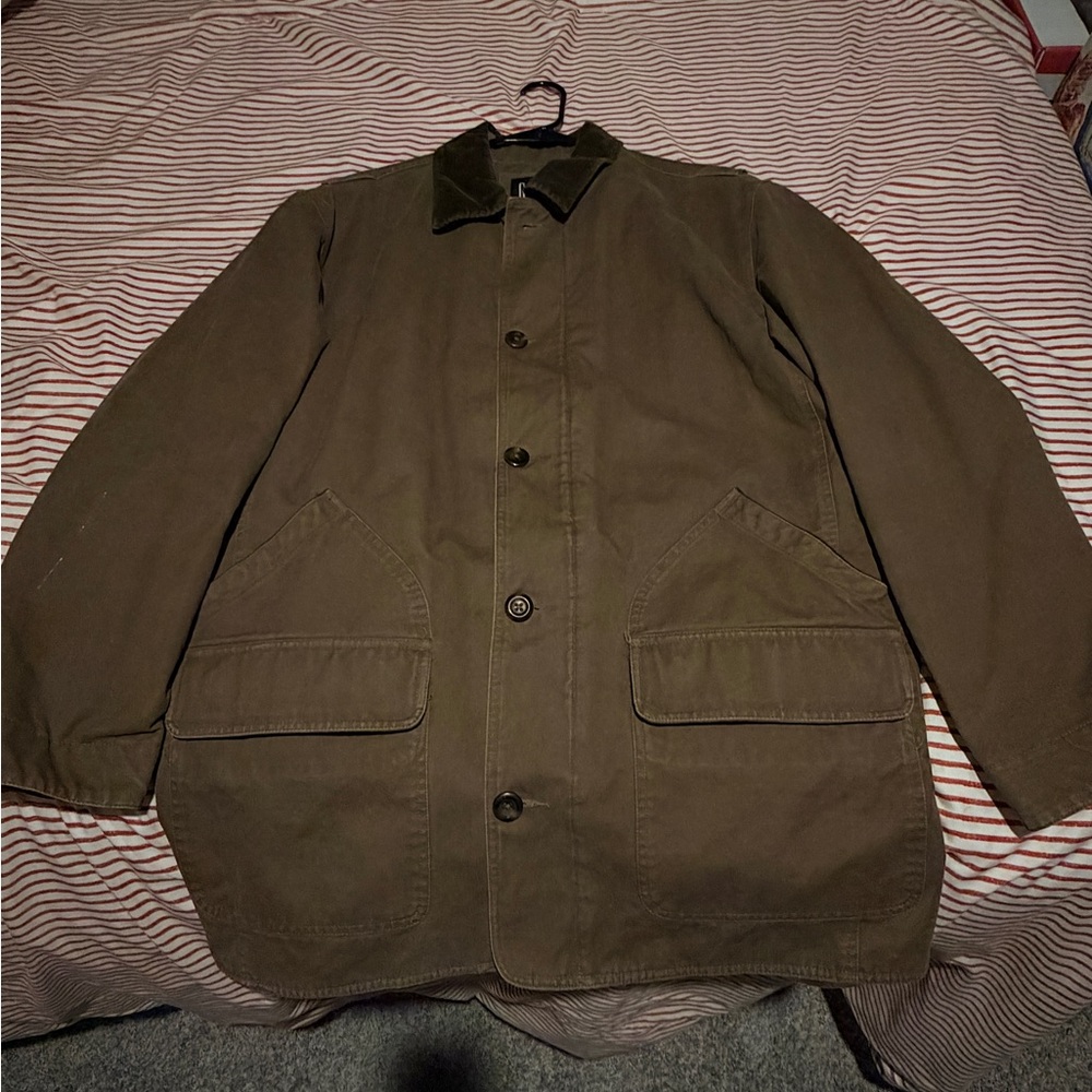 GAP Olive Green Men’s Field Jacket with Corduroy Collar